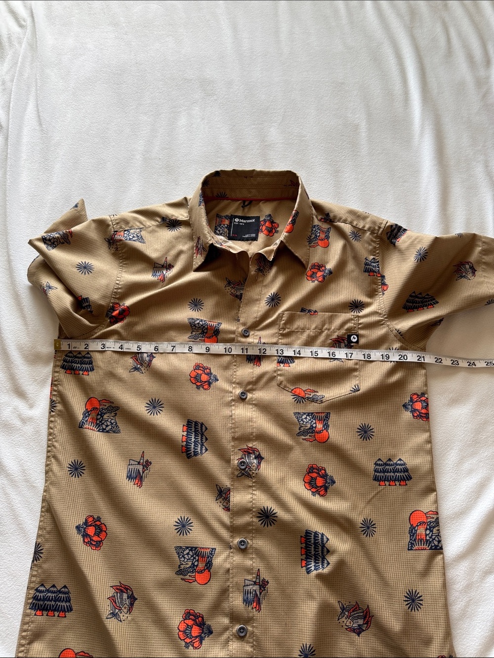 Marmot Syrocco Short Sleeve Shetland DJ Javier shirt - Picture 8 of 11